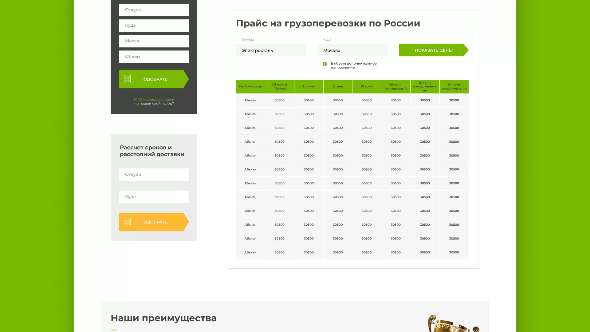 Разработка логотипа и сайта компании «Инком-Логистика» в Алексине