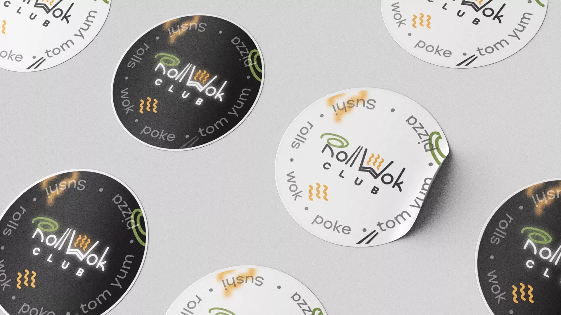 Создание дизайна упаковки суши-бара «Roll Wok Club» в Алексине